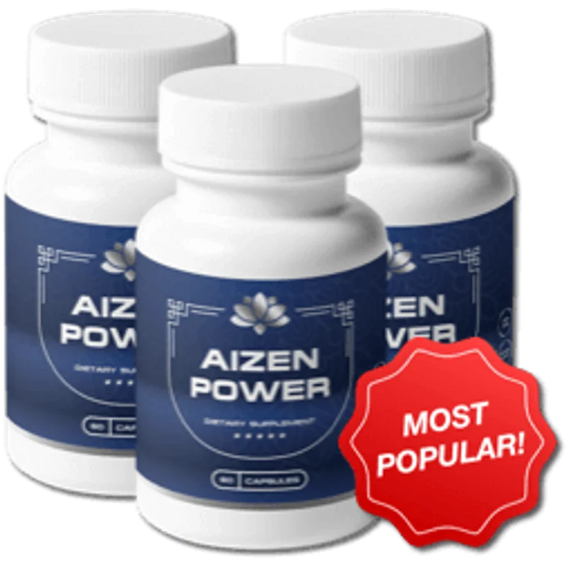 Aizen Power Natural Men's Wellness Formula — 3 Bottle / 90 Day Pack