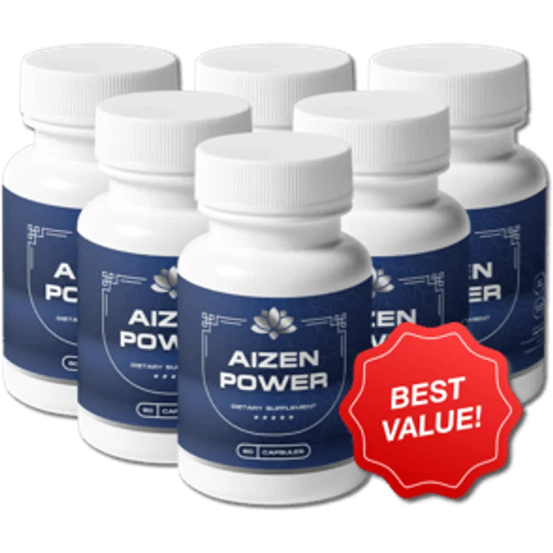 Aizen Power Natural Men's Wellness Formula — 6 Bottle / 180 Day Pack